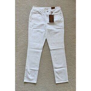Coldwater Creek Natural Fit Slim Leg Jeans Size 8 White Denim - New with Tags